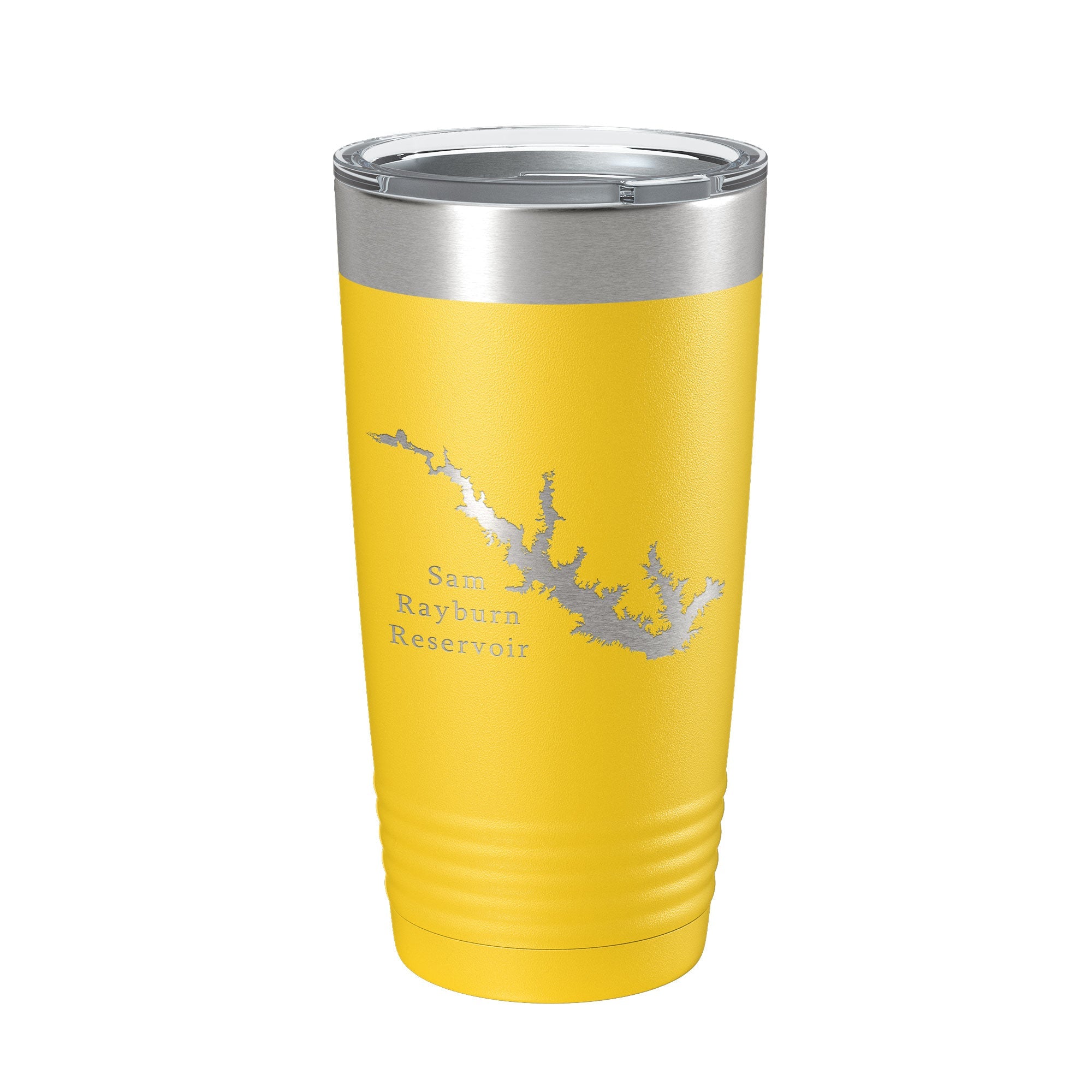 Sam Rayburn Reservoir Tumbler Lake Map Travel Mug Insulated Laser Engraved Coffee Cup Texas 20 oz
